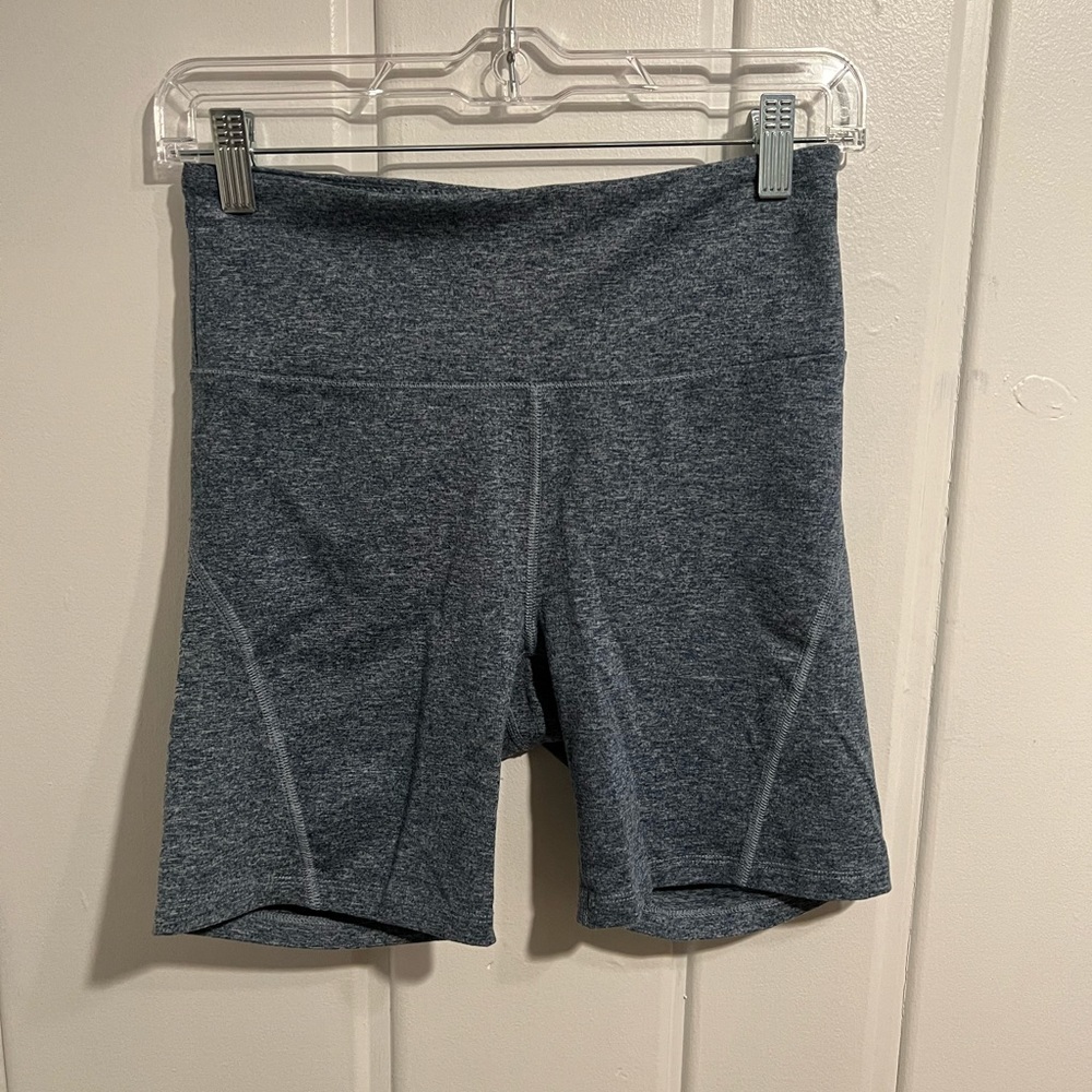 Heather Blue Biker Shorts